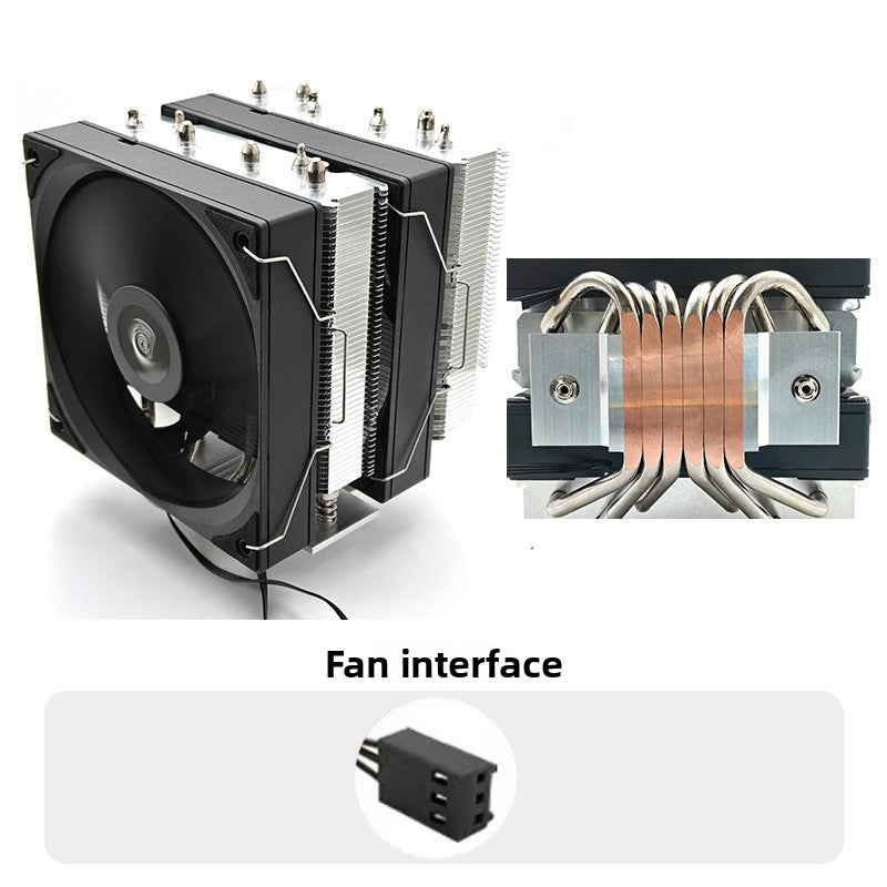 Dual Tower RGB CPU Cooler with Fan Control