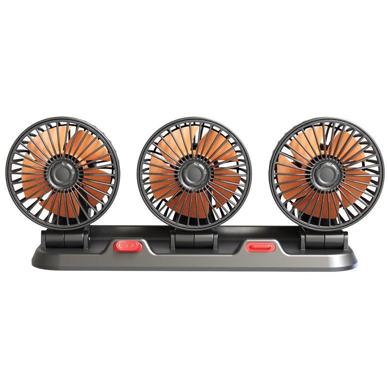 Dual-Head Car Cooling Fan