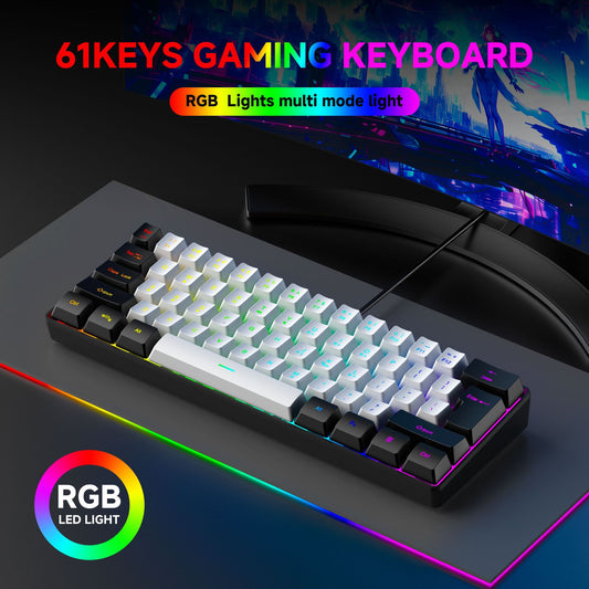 61-Key RGB Wired Keyboard & Mouse Combo