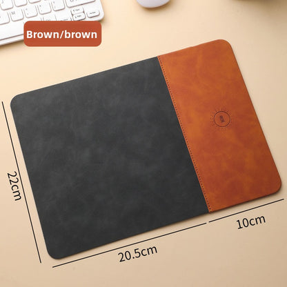 15W Fast Wireless Charging PU Desk Mat
