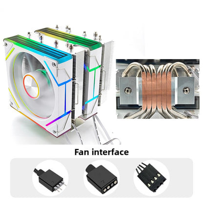 Dual Tower RGB CPU Cooler with Fan Control