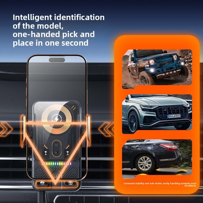 Wireless Charging Magnetic Car Phone Holder