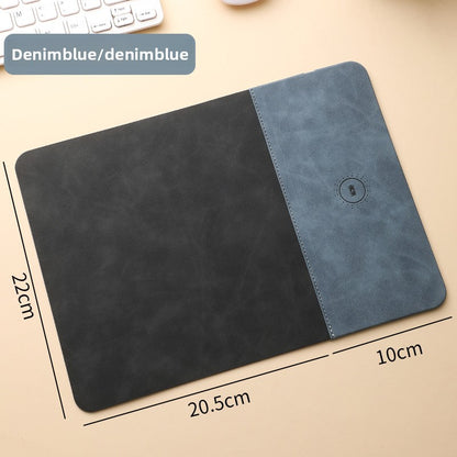 15W Fast Wireless Charging PU Desk Mat