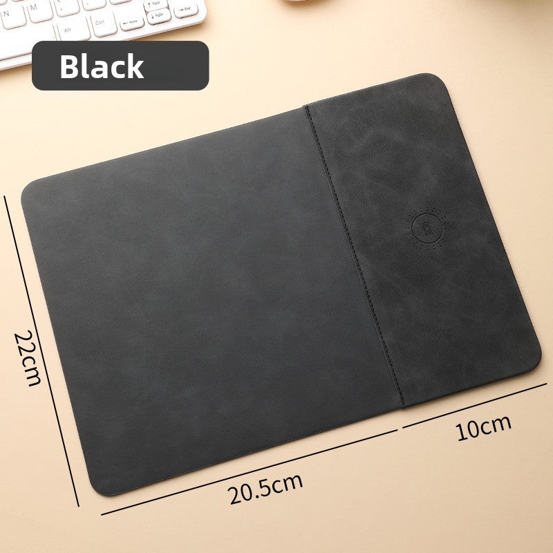 15W Fast Wireless Charging PU Desk Mat