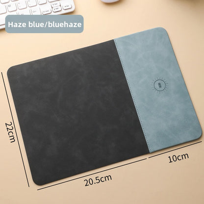 15W Fast Wireless Charging PU Desk Mat