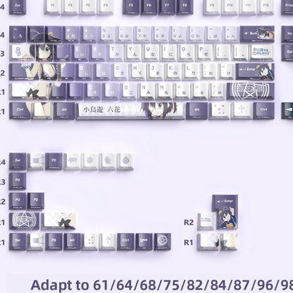 129-Key Custom Mechanical Keyboard Keycaps