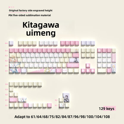 129-Key Custom Mechanical Keyboard Keycaps