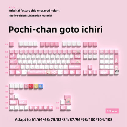 129-Key Custom Mechanical Keyboard Keycaps
