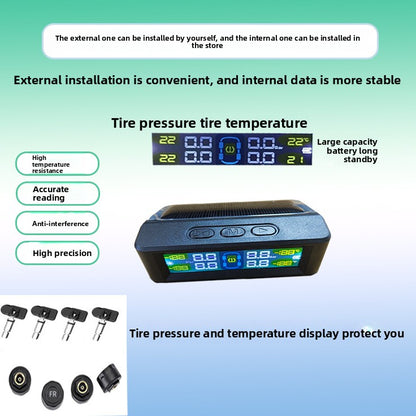 Solar TPMS Tire Pressure Monitor