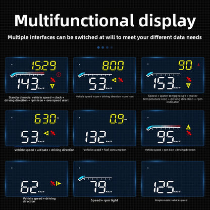 Car HUD Display OBD GPS