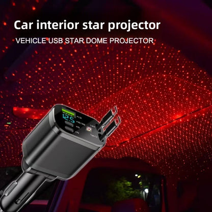 120W Retractable Car Charger Dual Port