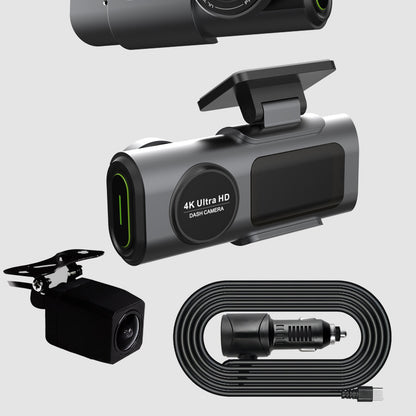 4K Dual Dash Cam WiFi GPS