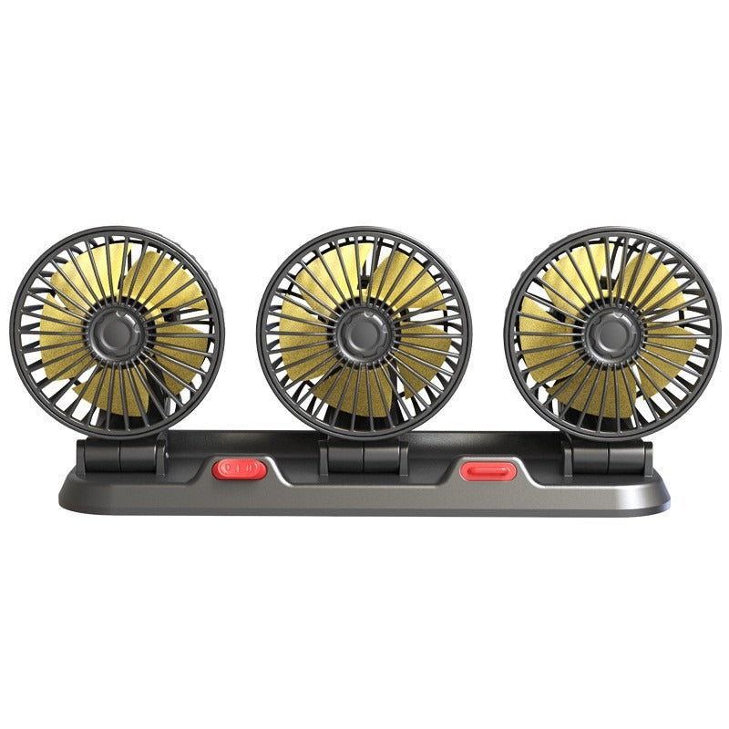 Dual-Head Car Cooling Fan