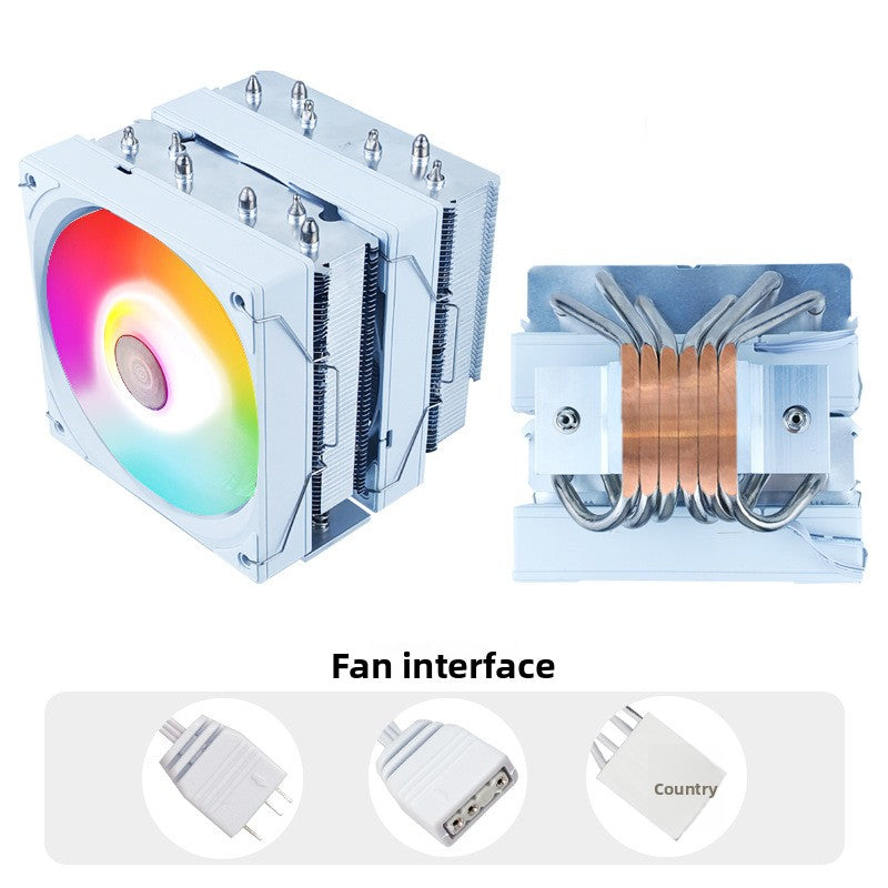 Dual Tower RGB CPU Cooler with Fan Control