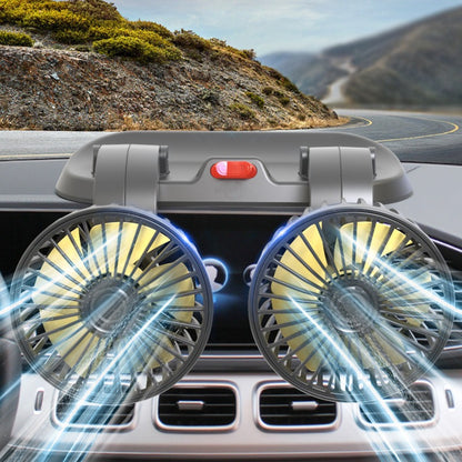 Dual-Head Car Cooling Fan