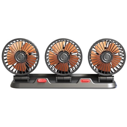 Dual-Head Car Cooling Fan