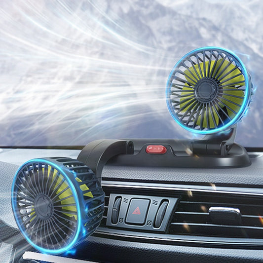 Dual-Head Car Cooling Fan