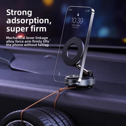 Magnetic Car Phone Holder with Vacuum Suction