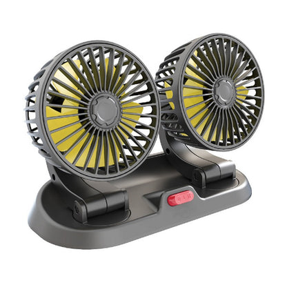 Dual-Head Car Cooling Fan