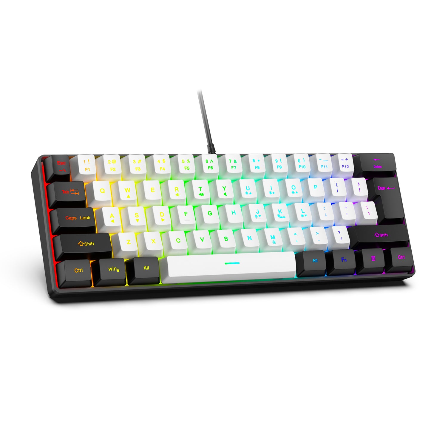 61-Key RGB Wired Keyboard & Mouse Combo