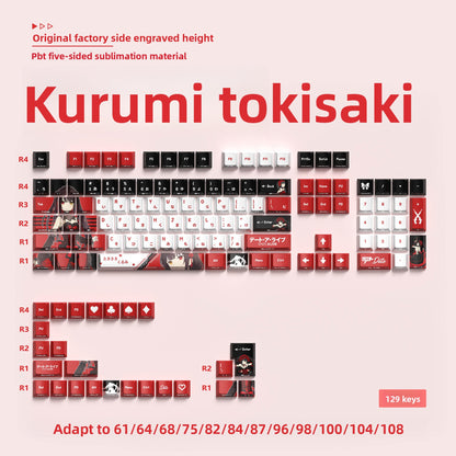 129-Key Custom Mechanical Keyboard Keycaps