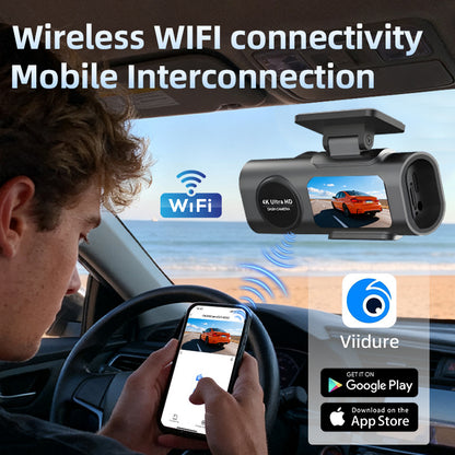 4K Dual Dash Cam WiFi GPS