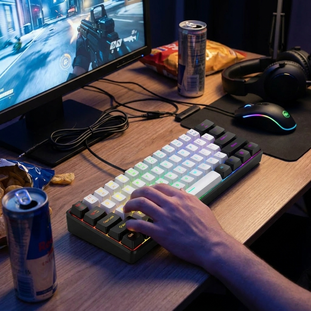 61 Key RGB Wired Keyboard and Mouse Combo lifestyle